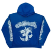 Hellstar Merch Featuring Fire Blue Hoodie