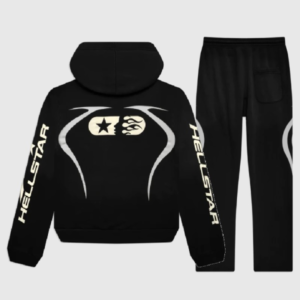 Hellstar Merch Sports Black Tracksuit
