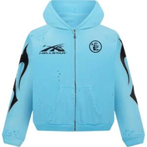 Hellstar Merch Studios Blue Hoodie